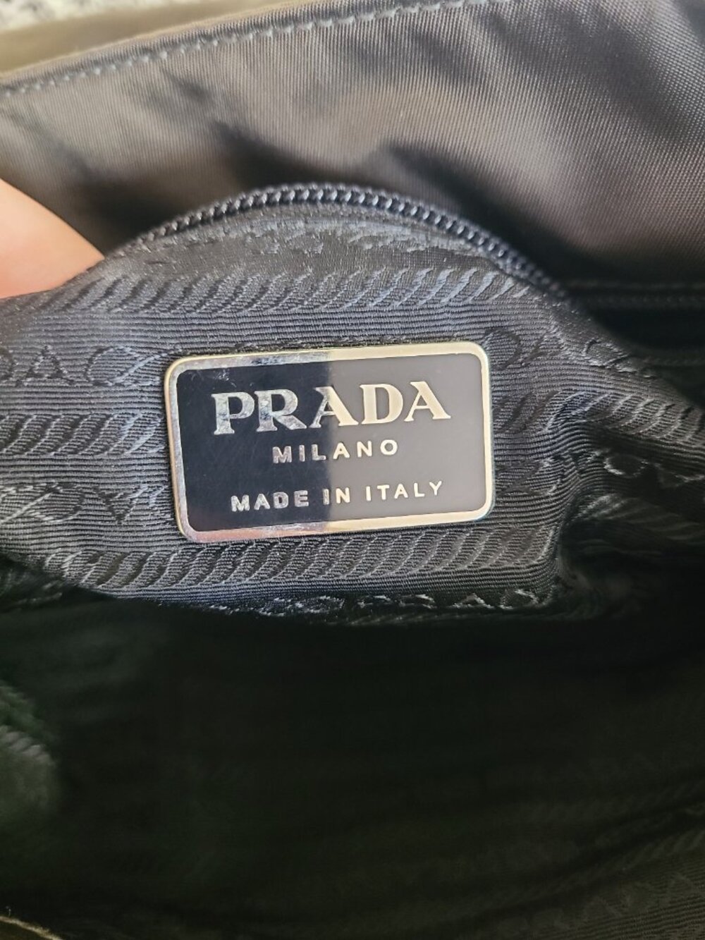 Prada Tessuto Nylon Double Handle Bag Dark Green - Picture 4 of 10